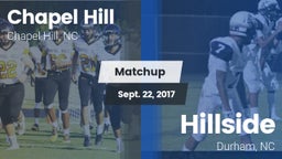 Matchup: Chapel Hill High vs. Hillside  2017