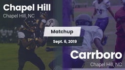 Matchup: Chapel Hill High vs. Carrboro  2019