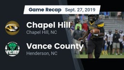 Recap: Chapel Hill  vs. Vance County  2019