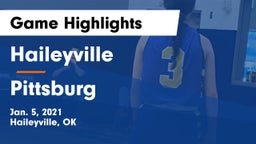 Haileyville  vs Pittsburg  Game Highlights - Jan. 5, 2021