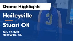 Haileyville  vs Stuart  OK Game Highlights - Jan. 18, 2021