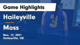 Haileyville  vs Moss  Game Highlights - Nov. 12, 2021