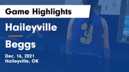 Haileyville  vs Beggs  Game Highlights - Dec. 16, 2021