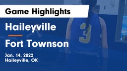 Haileyville  vs Fort Townson Game Highlights - Jan. 14, 2022