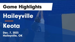 Haileyville  vs Keota  Game Highlights - Dec. 7, 2023