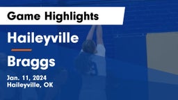 Haileyville  vs Braggs  Game Highlights - Jan. 11, 2024