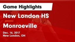 New London HS vs Monroeville  Game Highlights - Dec. 16, 2017