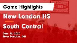 New London HS vs South Central  Game Highlights - Jan. 16, 2020