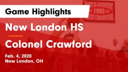 New London HS vs Colonel Crawford  Game Highlights - Feb. 4, 2020