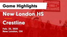 New London HS vs Crestline  Game Highlights - Feb. 25, 2020