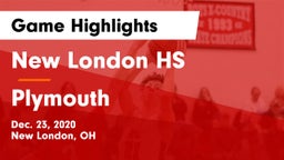 New London HS vs Plymouth  Game Highlights - Dec. 23, 2020