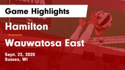 Hamilton  vs Wauwatosa East  Game Highlights - Sept. 23, 2020