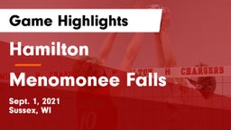 Hamilton  vs Menomonee Falls  Game Highlights - Sept. 1, 2021