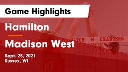 Hamilton  vs Madison West  Game Highlights - Sept. 25, 2021