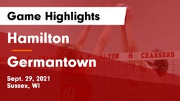 Hamilton  vs Germantown  Game Highlights - Sept. 29, 2021