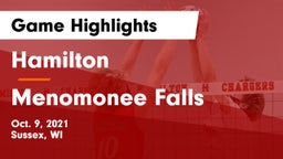 Hamilton  vs Menomonee Falls  Game Highlights - Oct. 9, 2021