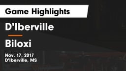 D'Iberville  vs Biloxi  Game Highlights - Nov. 17, 2017