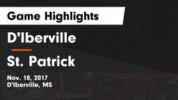 D'Iberville  vs St. Patrick Game Highlights - Nov. 18, 2017