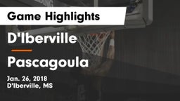 D'Iberville  vs Pascagoula  Game Highlights - Jan. 26, 2018