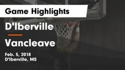 D'Iberville  vs Vancleave  Game Highlights - Feb. 5, 2018