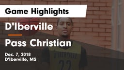 D'Iberville  vs Pass Christian Game Highlights - Dec. 7, 2018