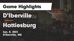 D'Iberville  vs Hattiesburg  Game Highlights - Jan. 8, 2022