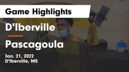 D'Iberville  vs Pascagoula  Game Highlights - Jan. 21, 2022
