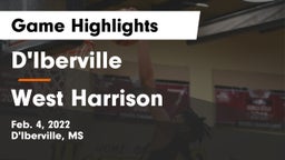 D'Iberville  vs West Harrison  Game Highlights - Feb. 4, 2022