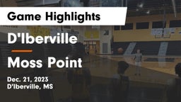 D'Iberville  vs Moss Point  Game Highlights - Dec. 21, 2023