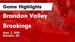 Brandon Valley  vs Brookings  Game Highlights - Sept. 3, 2020