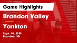 Brandon Valley  vs Yankton  Game Highlights - Sept. 10, 2020
