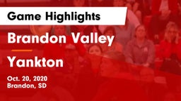 Brandon Valley  vs Yankton  Game Highlights - Oct. 20, 2020