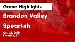 Brandon Valley  vs Spearfish  Game Highlights - Oct. 23, 2020