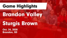 Brandon Valley  vs Sturgis Brown  Game Highlights - Oct. 24, 2020