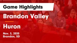 Brandon Valley  vs Huron  Game Highlights - Nov. 3, 2020