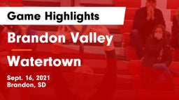 Brandon Valley  vs Watertown  Game Highlights - Sept. 16, 2021