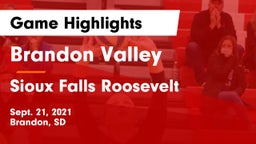 Brandon Valley  vs Sioux Falls Roosevelt  Game Highlights - Sept. 21, 2021