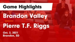 Brandon Valley  vs Pierre T.F. Riggs  Game Highlights - Oct. 2, 2021