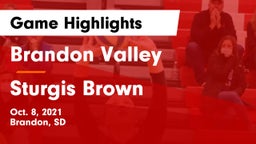 Brandon Valley  vs Sturgis Brown  Game Highlights - Oct. 8, 2021