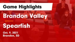 Brandon Valley  vs Spearfish  Game Highlights - Oct. 9, 2021