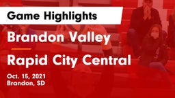 Brandon Valley  vs Rapid City Central  Game Highlights - Oct. 15, 2021