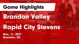 Brandon Valley  vs Rapid City Stevens  Game Highlights - Nov. 11, 2021