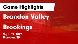 Brandon Valley  vs Brookings  Game Highlights - Sept. 13, 2022