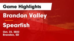 Brandon Valley  vs Spearfish  Game Highlights - Oct. 22, 2022