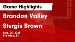Brandon Valley  vs Sturgis Brown  Game Highlights - Aug. 26, 2023