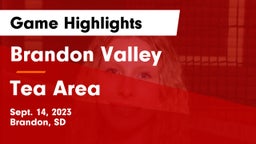 Brandon Valley  vs Tea Area  Game Highlights - Sept. 14, 2023