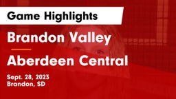 Brandon Valley  vs Aberdeen Central  Game Highlights - Sept. 28, 2023