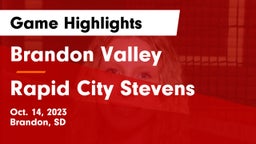 Brandon Valley  vs Rapid City Stevens  Game Highlights - Oct. 14, 2023