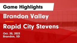 Brandon Valley  vs Rapid City Stevens  Game Highlights - Oct. 20, 2023