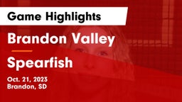 Brandon Valley  vs Spearfish  Game Highlights - Oct. 21, 2023